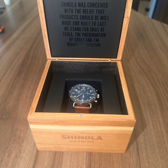 Like new shinola canfield sport chronograph watch
(45mm) - Picture 3 of 5